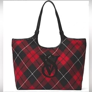 Victoria’s Secret Plaid Tote Bag